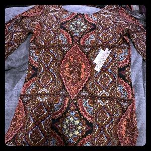 NWT  Gorgeous Fall colored Tunic/ Mini dress